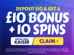 Das KaiserSlots Casino verfügt über mehr als 400 Online-Slots.