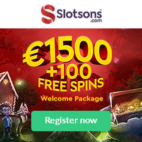Slotsons bietet Ihnen eine Vielzahl von über 1.000 Casinospielen!