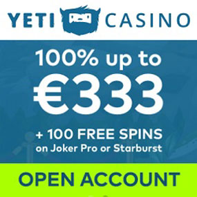 Spiele können jederzeit und überall mit dem vollständig kompatiblen mobilen Casino von Yeti gespielt werden, das auf Smartphones und Tablets verfügbar ist.