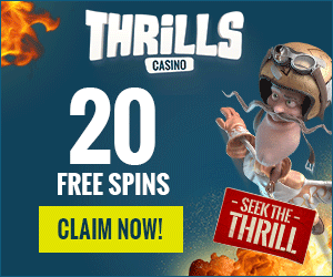 Thrills Casino boasts a collection of over 700 online slot titles from several different platforms. 
